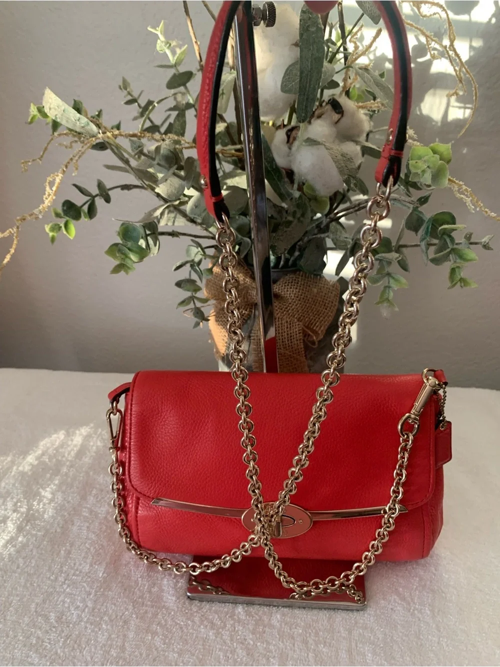 COACH Madison Pebbled Leather Crossbody /Shoulder Bag